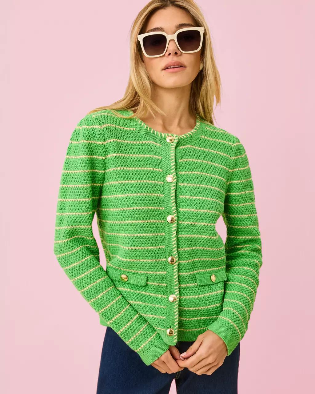 Maysen Cardigan - Chateau Green