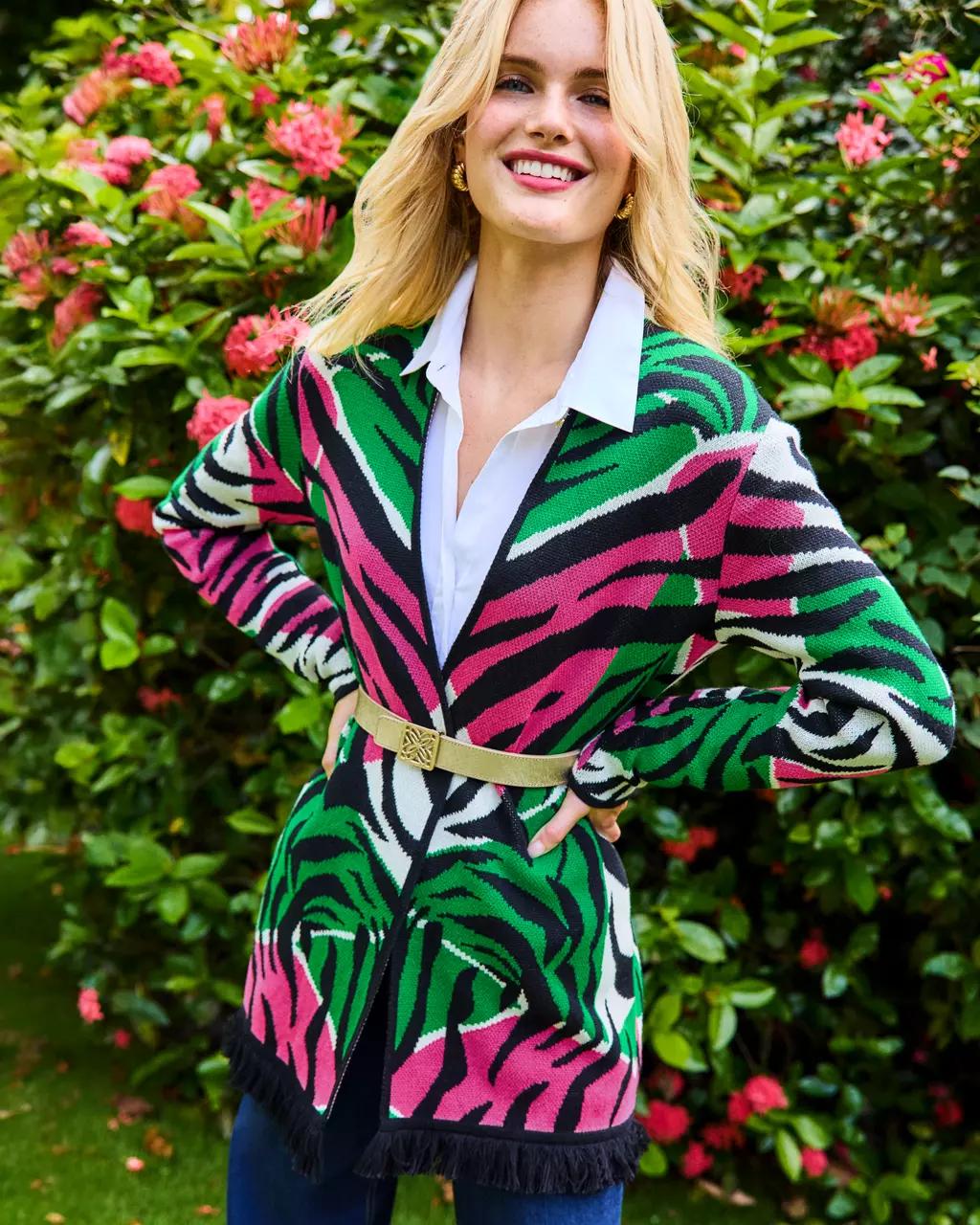 Noble Jacquard Cardigan - Coconut