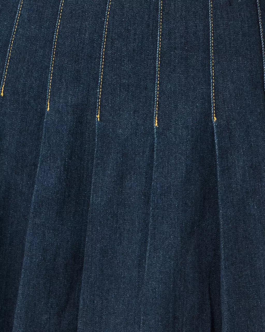 Jayci Denim Mini Skirt - Dark Wash