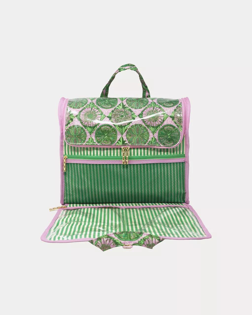 Hanging Toiletry Case - Oleander Pink