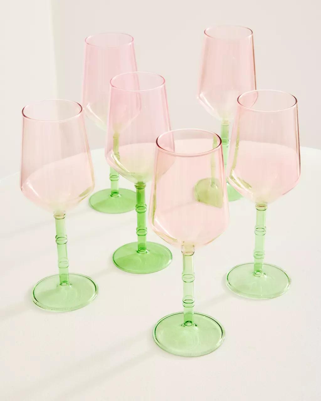 Bamboo Wine Glass Set - Festival Bloom