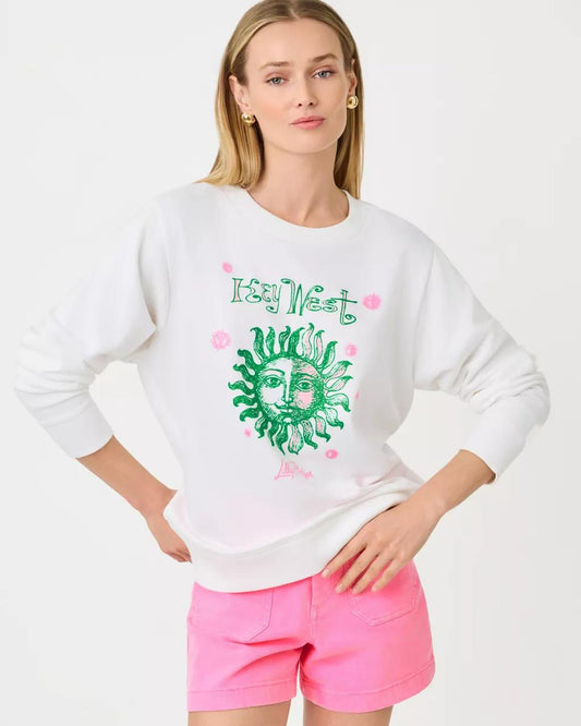 Ballad Cotton Sweatshirt - Resort White