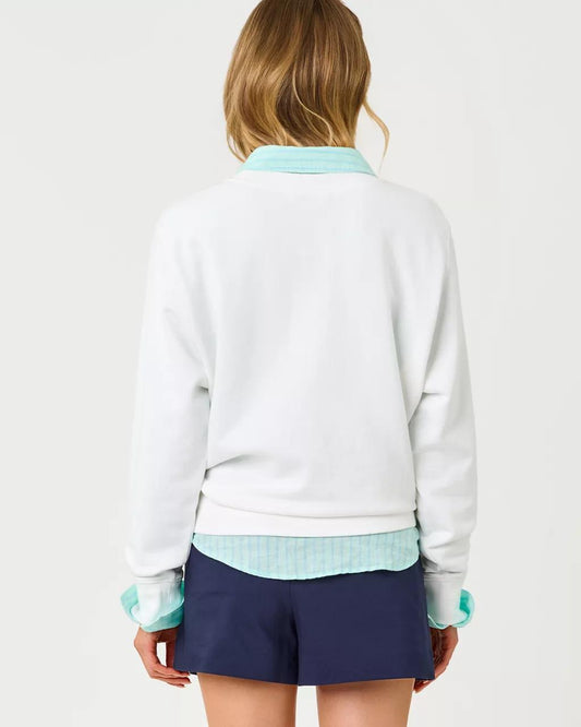 Ballad Cotton Sweatshirt - Resort White