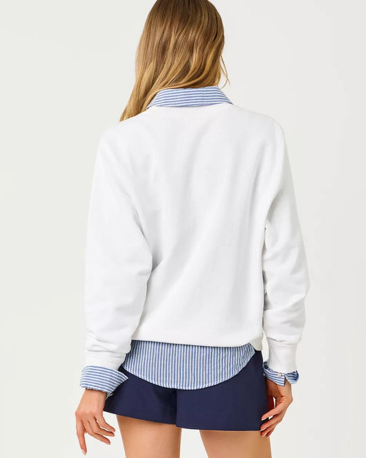 Ballad Cotton Sweatshirt - Resort White