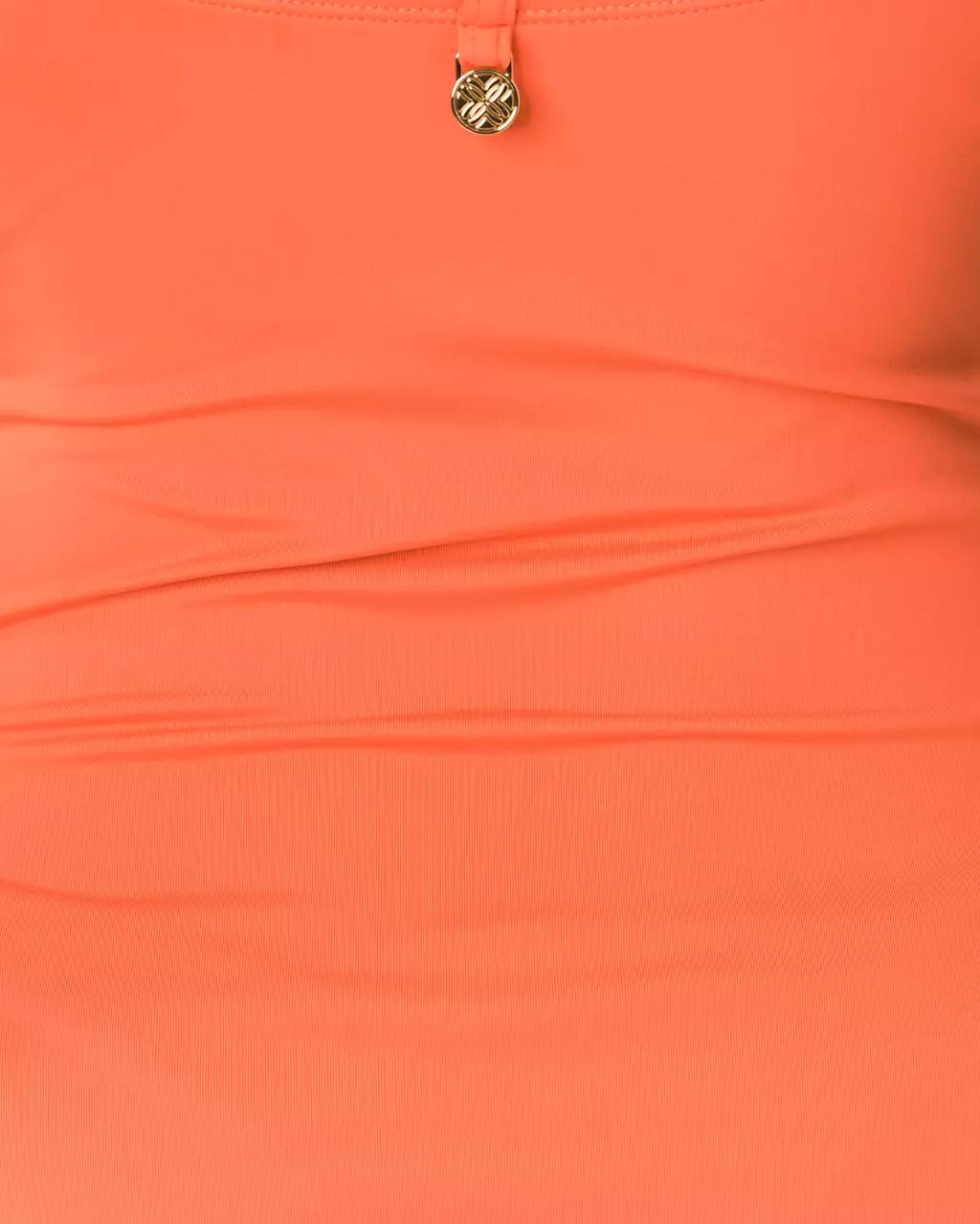 Remini Ruffle One-Piece Swimsuit - Sunset Orange