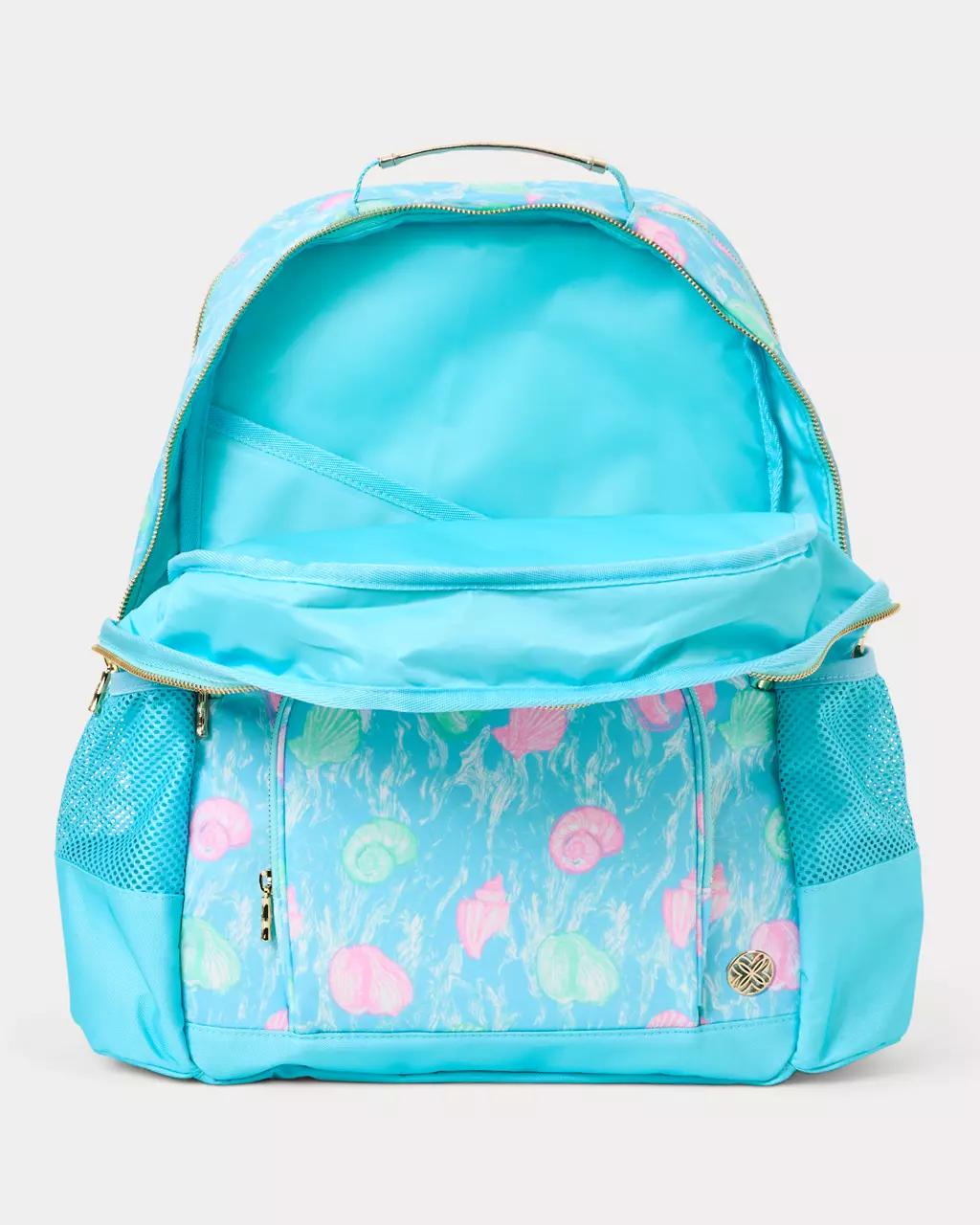Printed Backpack - Capri Blue