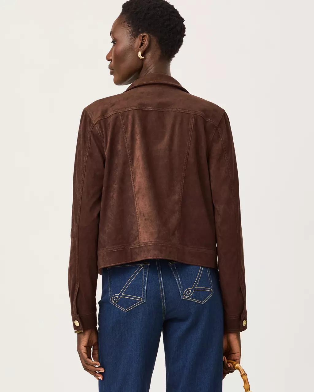 Seaspray Knit Microsuede Jacket - Coco Beach