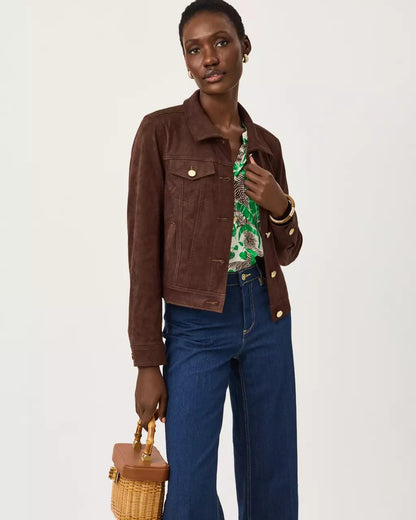 Seaspray Knit Microsuede Jacket - Coco Beach