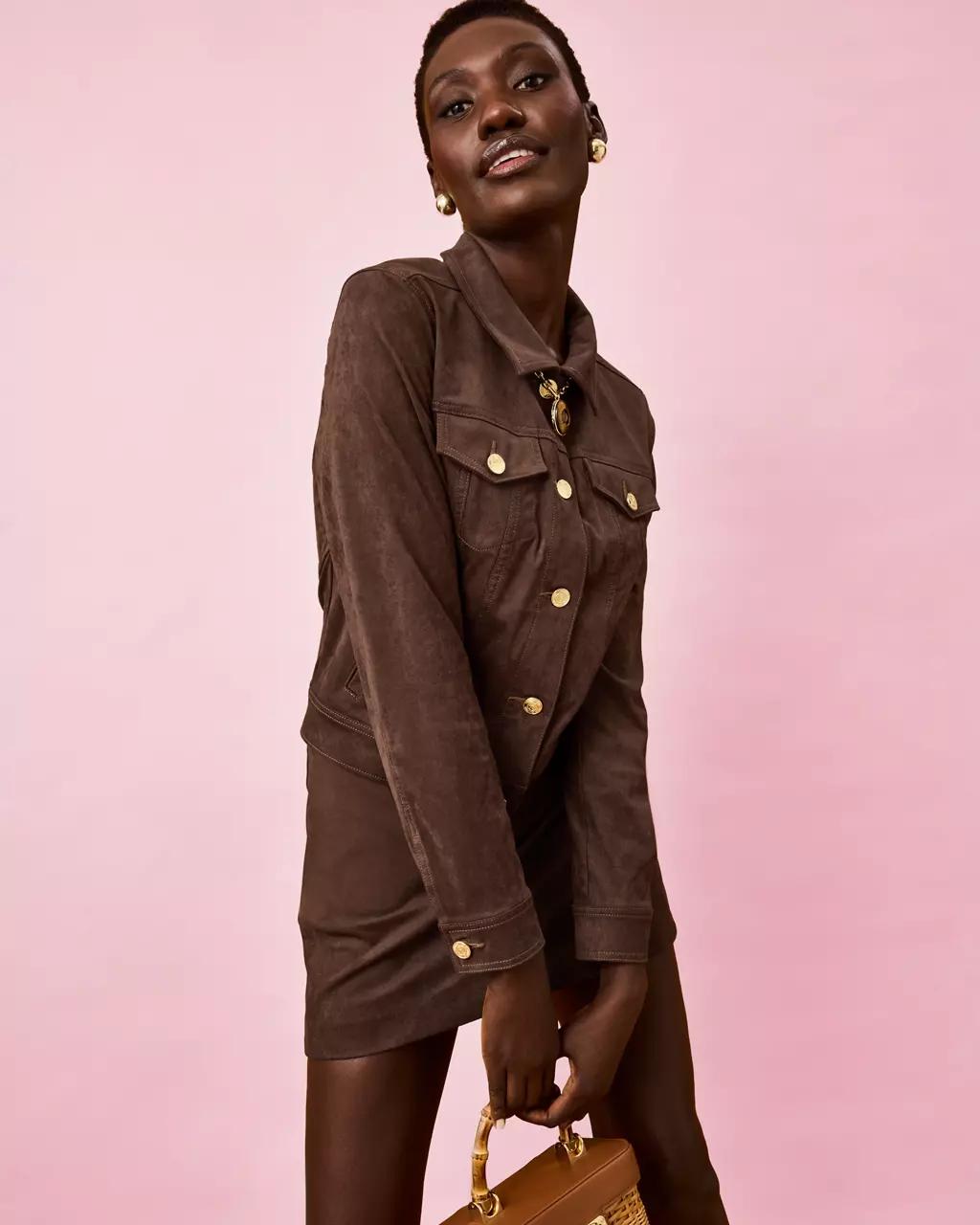 Seaspray Knit Microsuede Jacket - Coco Beach