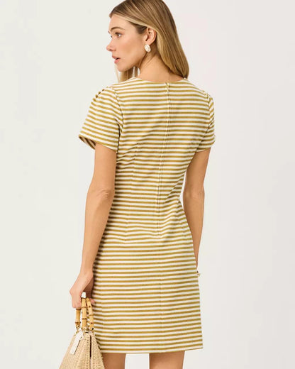 Fallon Dress - Gold Metallic