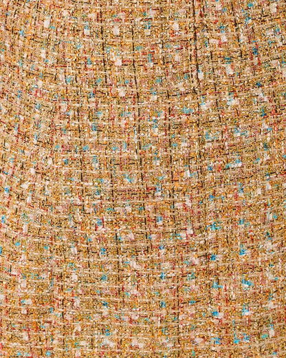 Bindy Boucle Shift Romper - Iced Latte
