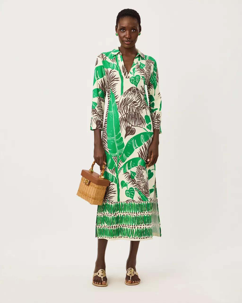 UPF 50+ Mandi Midi Dress - Vanilla Spice