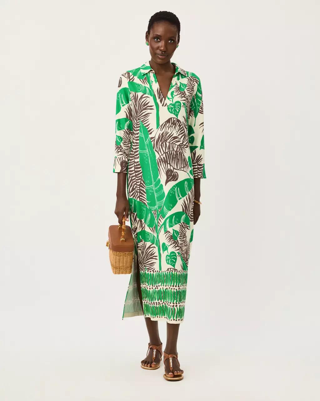 UPF 50+ Mandi Midi Dress - Vanilla Spice