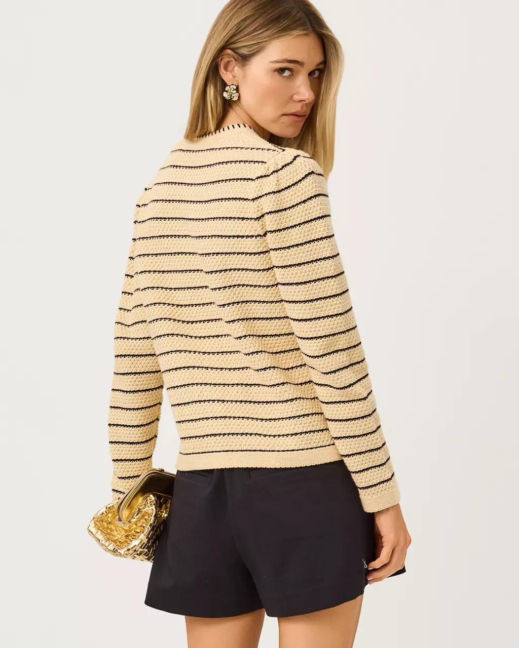 Maysen Cardigan - Heathered Wicker Tan