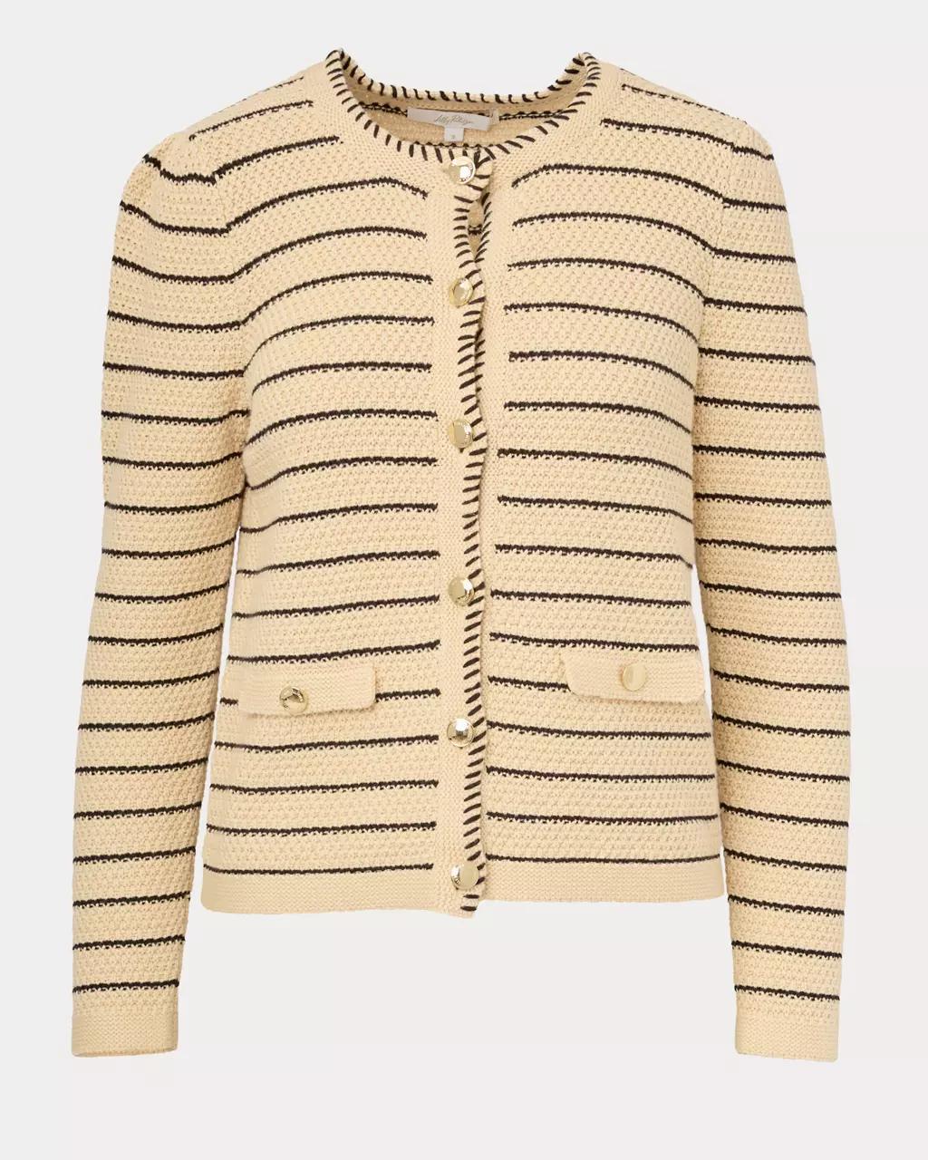 Maysen Cardigan - Heathered Wicker Tan