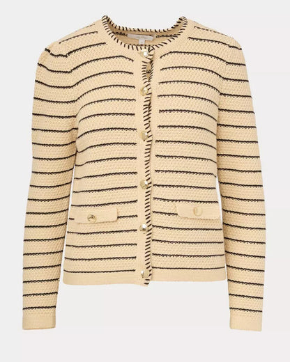 Maysen Cardigan - Heathered Wicker Tan
