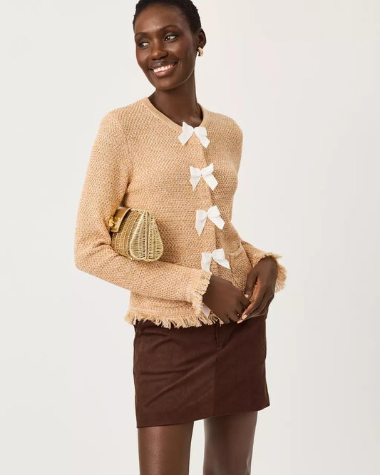 Colette Knit Microsuede Mini Skort - Coco Beach