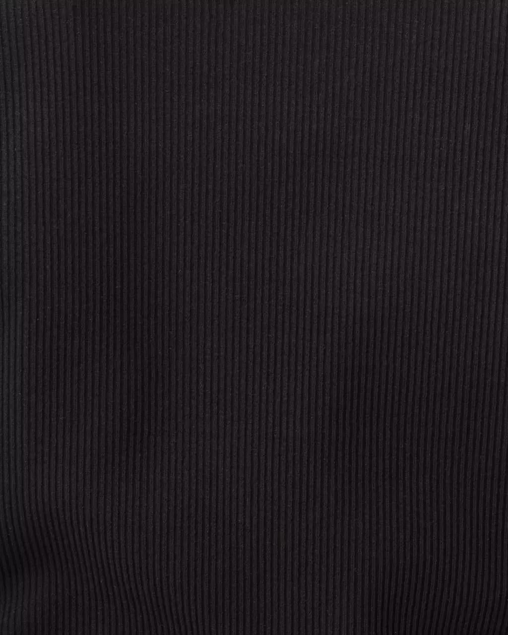 Beaty Long Sleeve Square Neck Knit Top - Noir