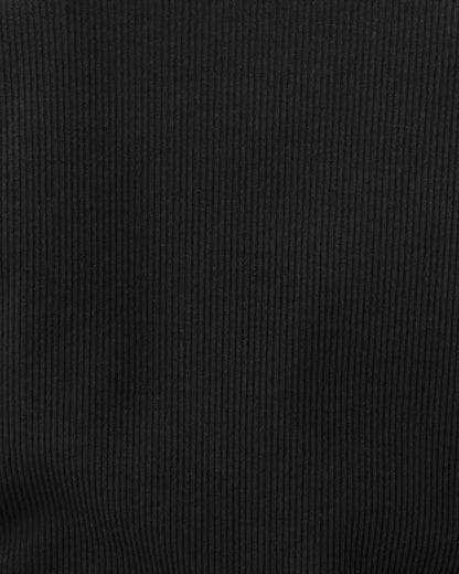Beaty Long Sleeve Square Neck Knit Top - Noir