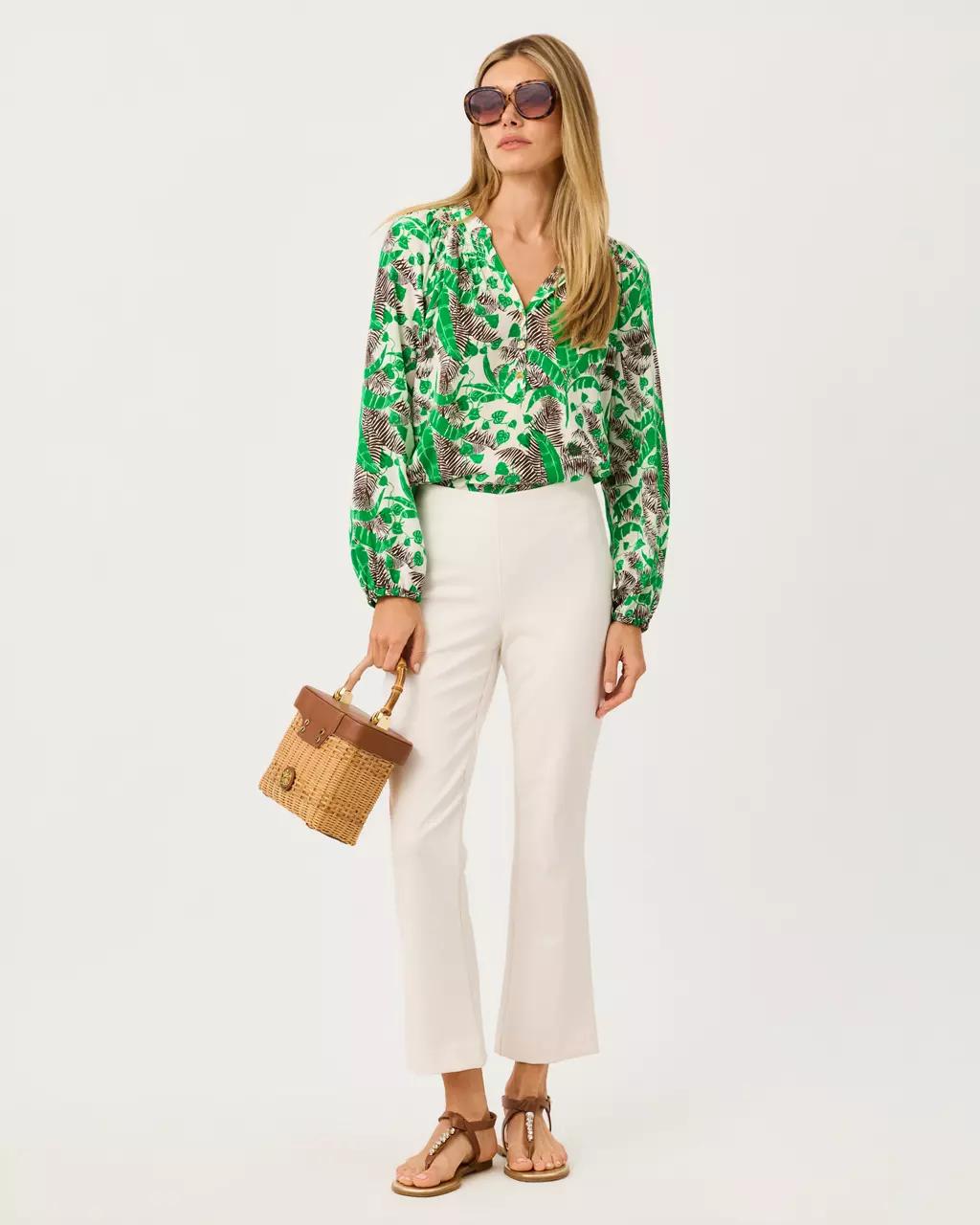 Elsa Silk Top - Vanilla Spice