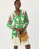Vanilla Spice Hide And Leaf Engineered Woven Dress