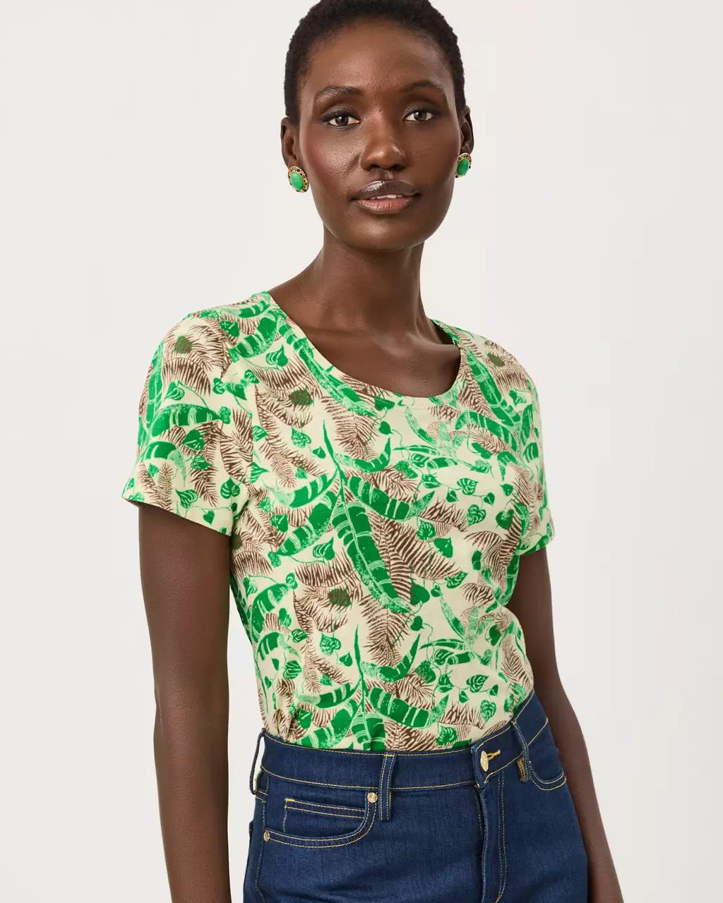 Etta Scoop Neck Top - Vanilla Spice