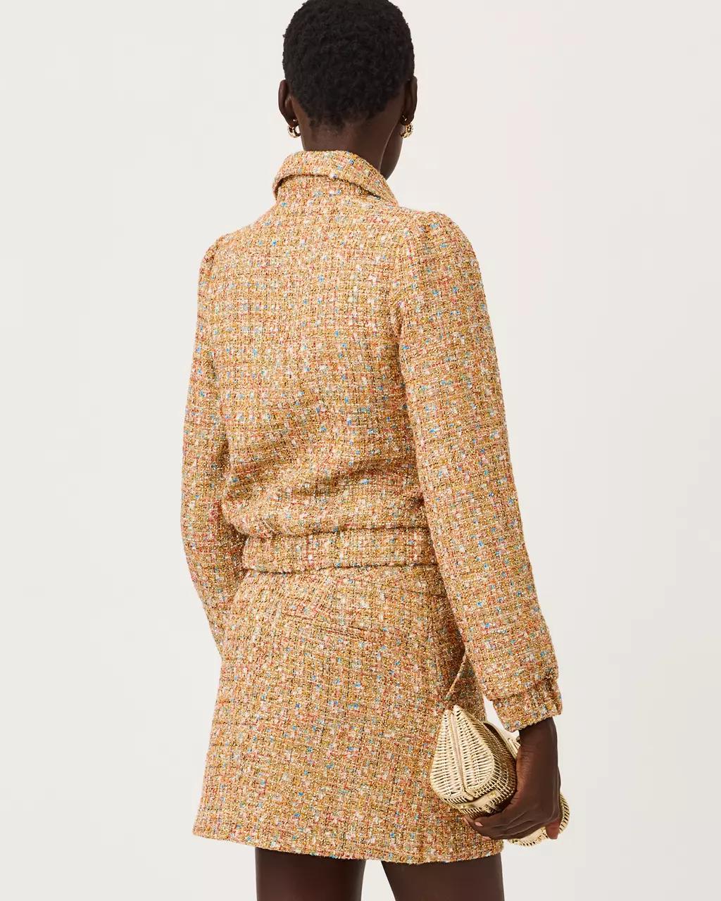 Gwynnie Boucle Jacket - Iced Latte