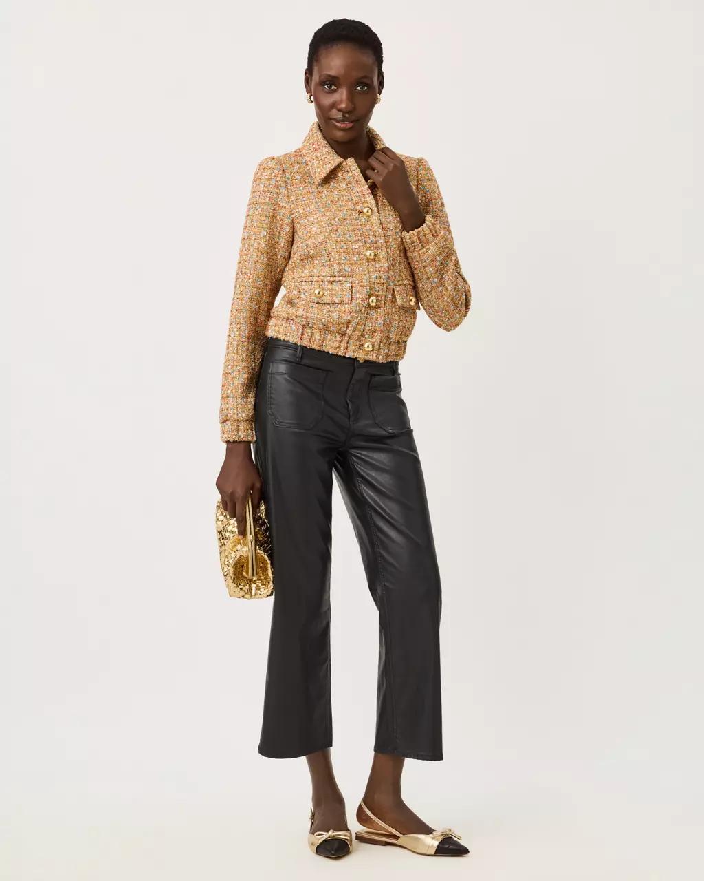 Gwynnie Boucle Jacket - Iced Latte
