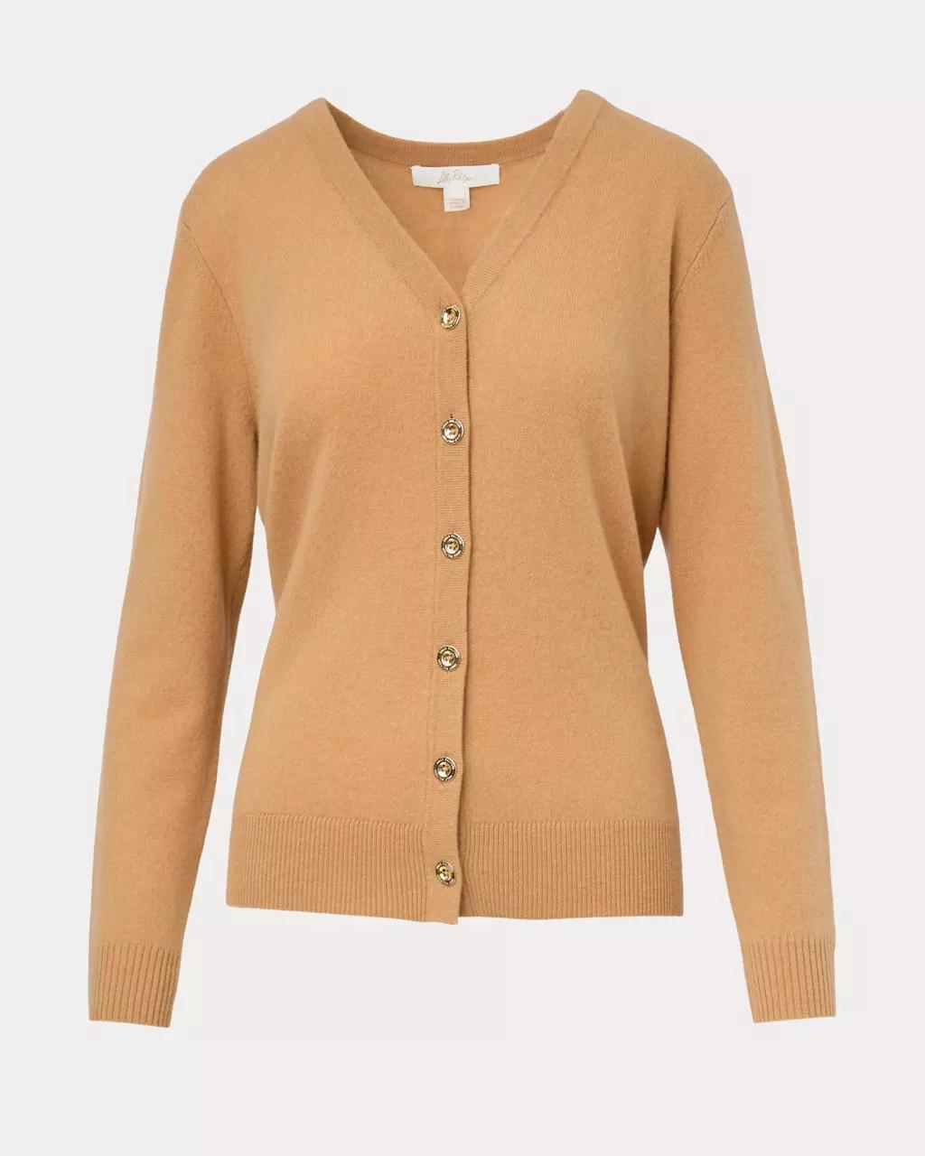 Tippery Longer Length Cashmere Cardigan - Heathered Iced Latte