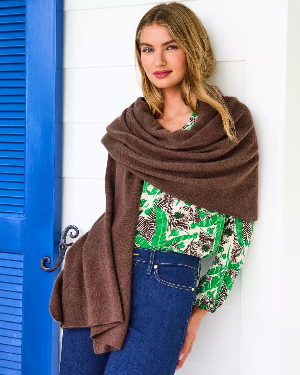 Lanelle Cashmere Wrap - Coco Beach