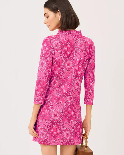 Annelie Dress - Pink Aster