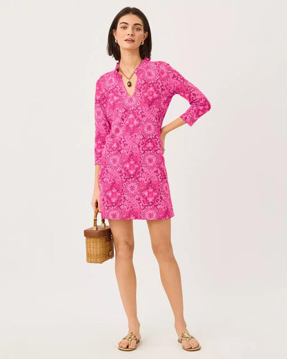 Annelie Dress - Pink Aster