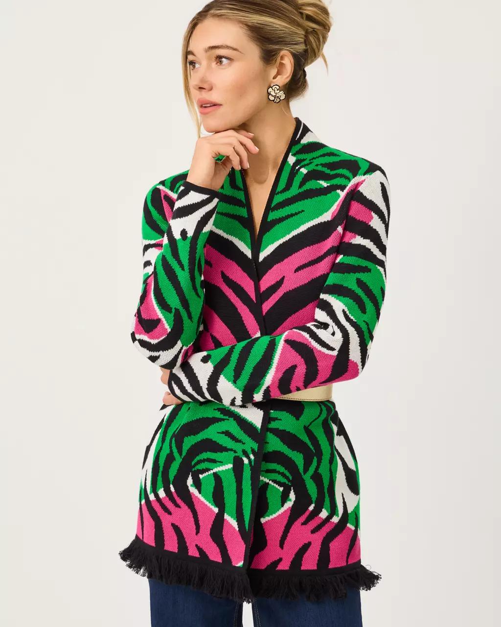 Noble Jacquard Cardigan - Coconut