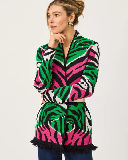 Noble Jacquard Cardigan - Coconut