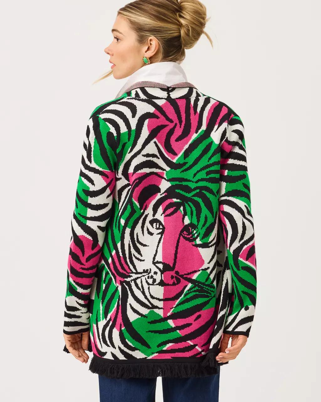 Noble Jacquard Cardigan - Coconut