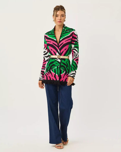 Noble Jacquard Cardigan - Coconut