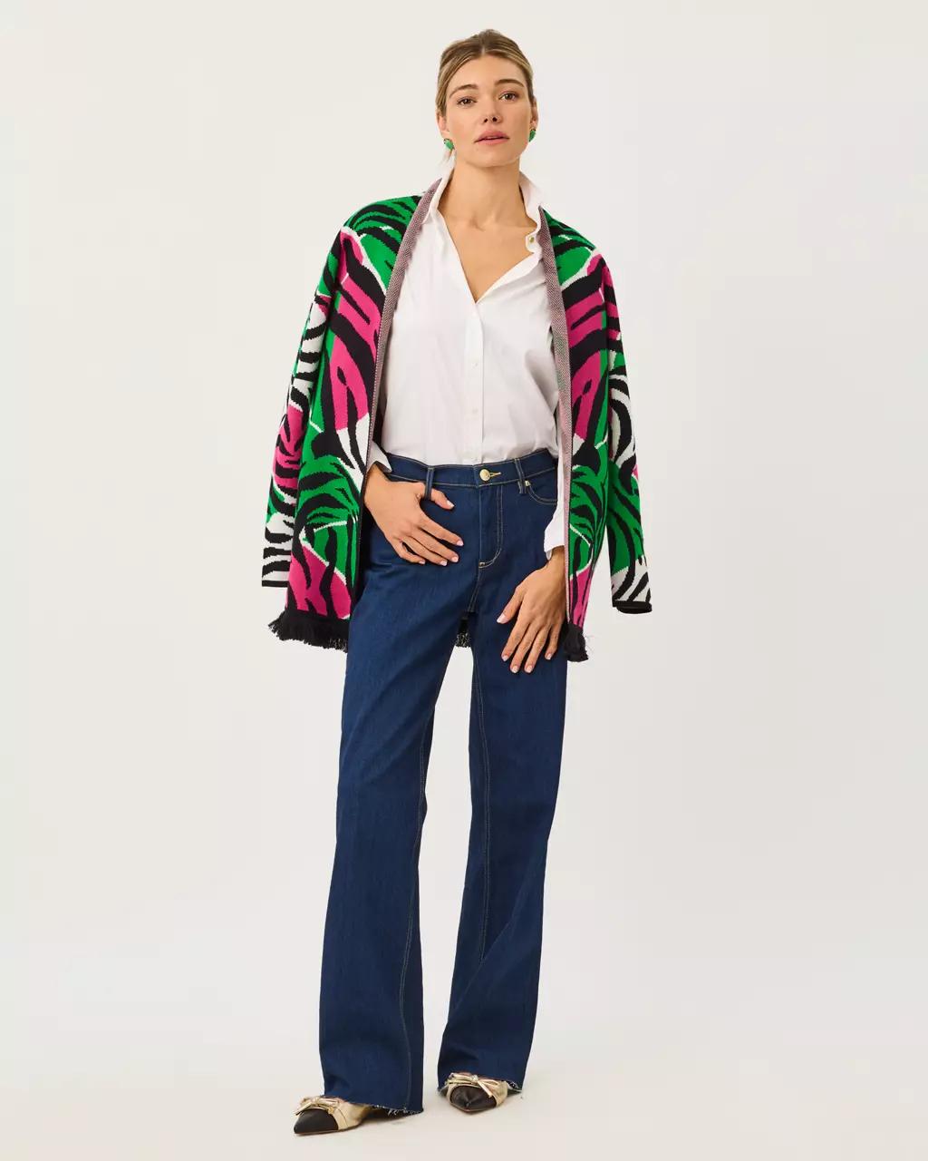 Noble Jacquard Cardigan - Coconut
