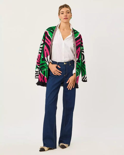 Noble Jacquard Cardigan - Coconut