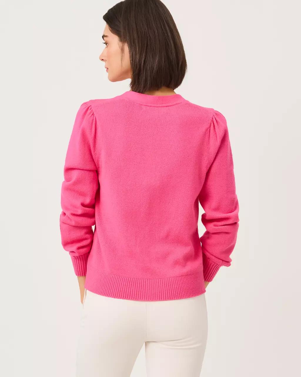 Millard Pullover Sweater - Pink Aster