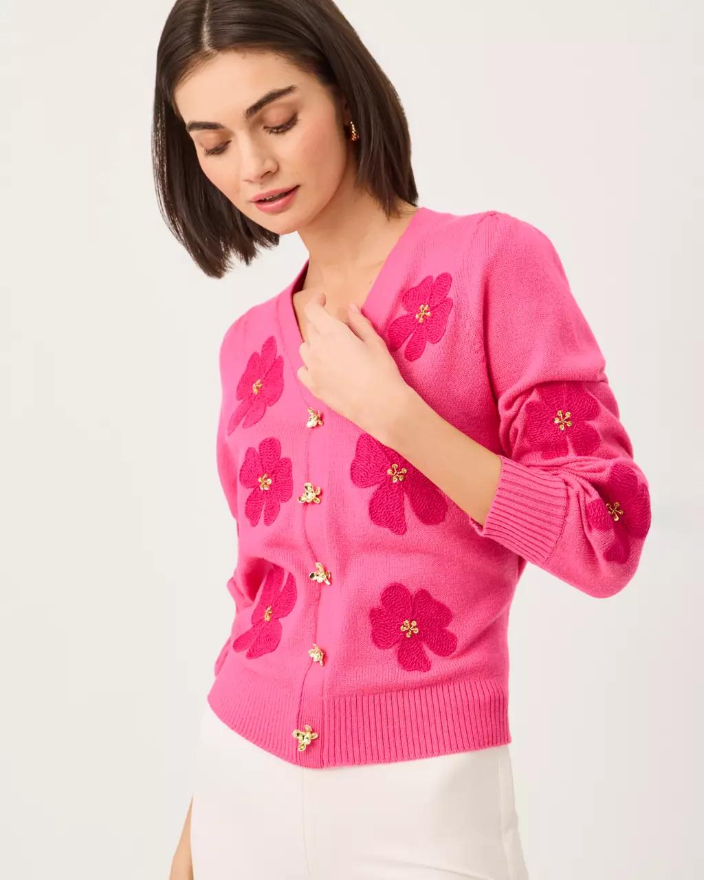 Millard Pullover Sweater - Pink Aster