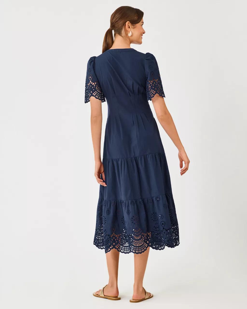 Wayland Midi Dress - Low Tide Navy