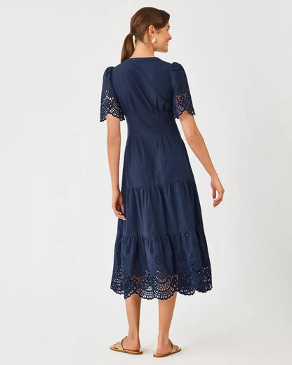 Wayland Midi Dress - Low Tide Navy
