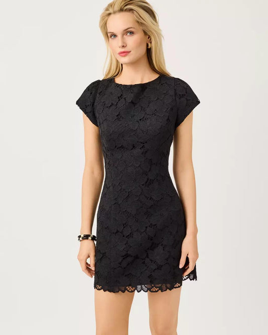 Jules Short Sleeve Romper - Noir