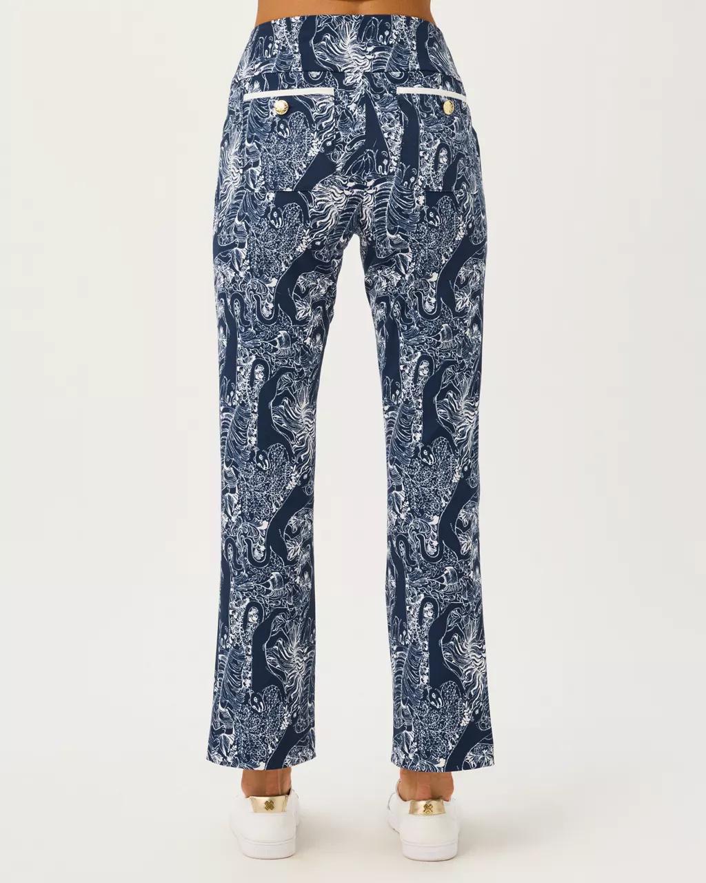 UPF 50+ Luxletic 28" Corso Kick Flare Pant - Low Tide Navy