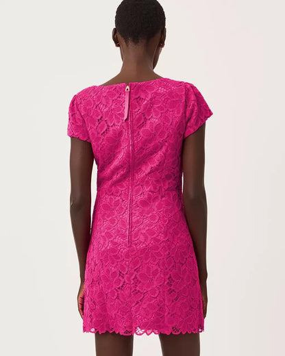 Jules Short Sleeve Romper - Berry Bouquet