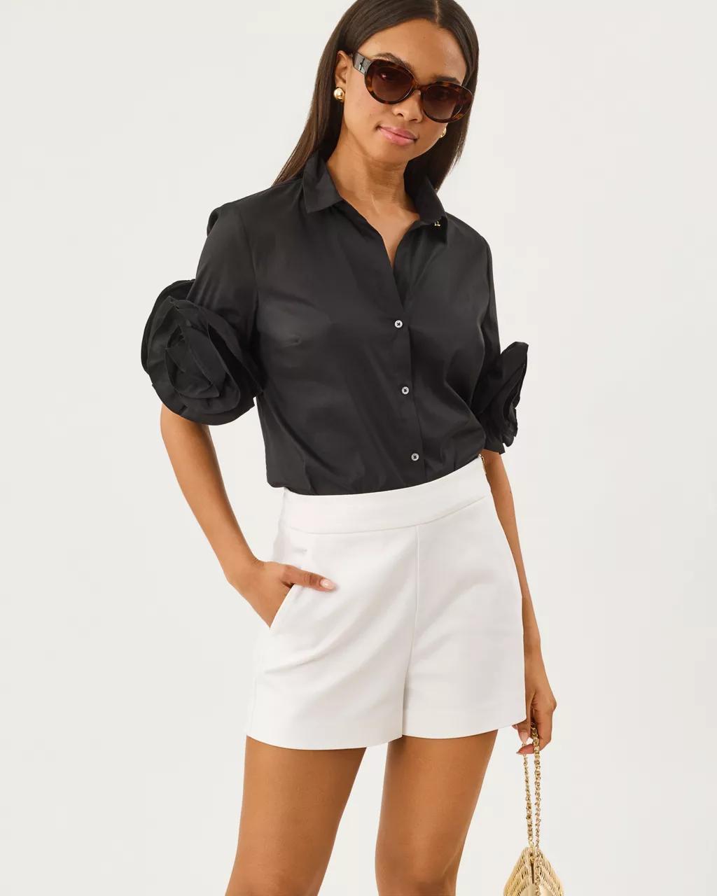 The Flower Lilly Shirt - Noir
