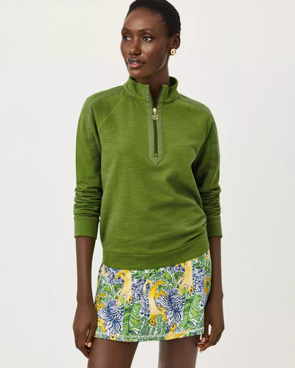 Ashlee Half-Zip Pullover - Oregano