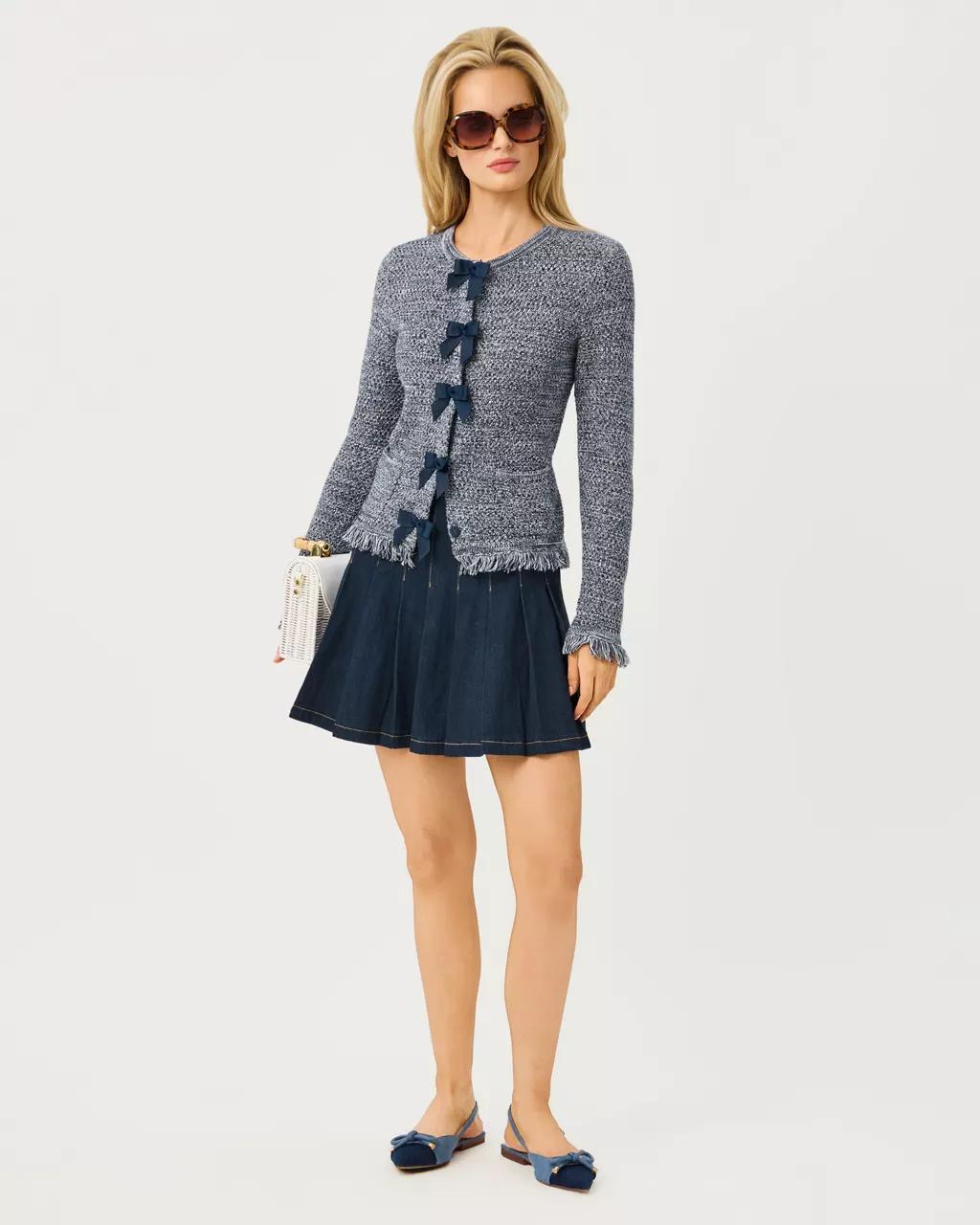 Jayci Denim Mini Skirt - Dark Wash