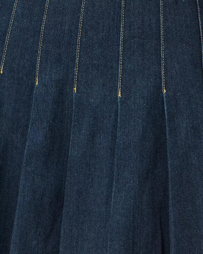 Jayci Denim Mini Skirt - Dark Wash
