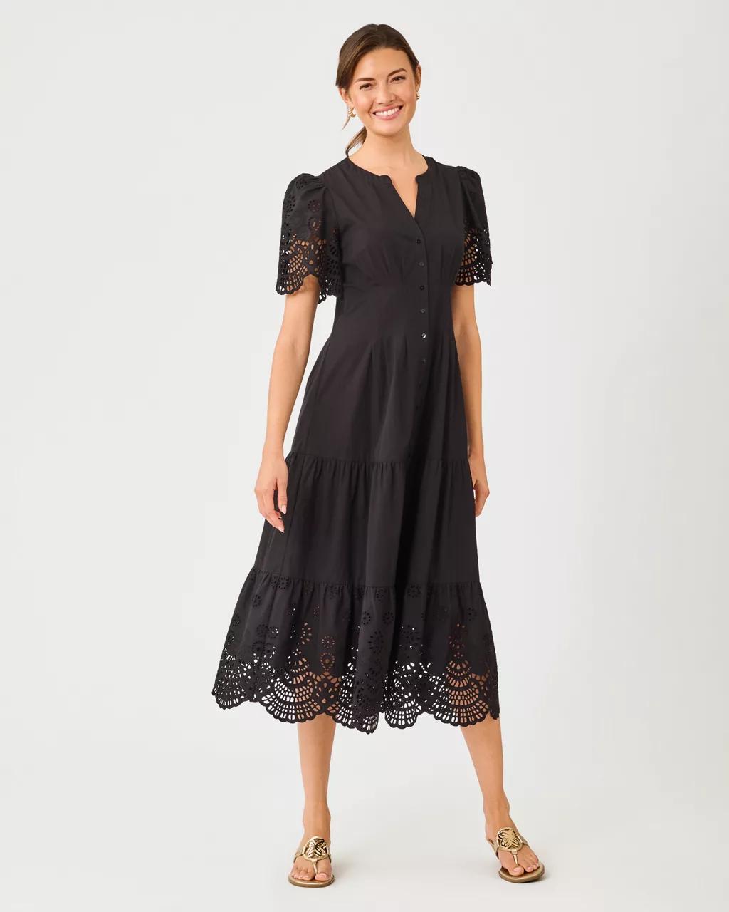Wayland Midi Dress - Noir
